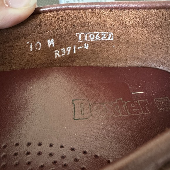Vintage Dexter Women's Brown Leather Loafers US 7 Tassels Academia Office Prep - Picture 7 of 9